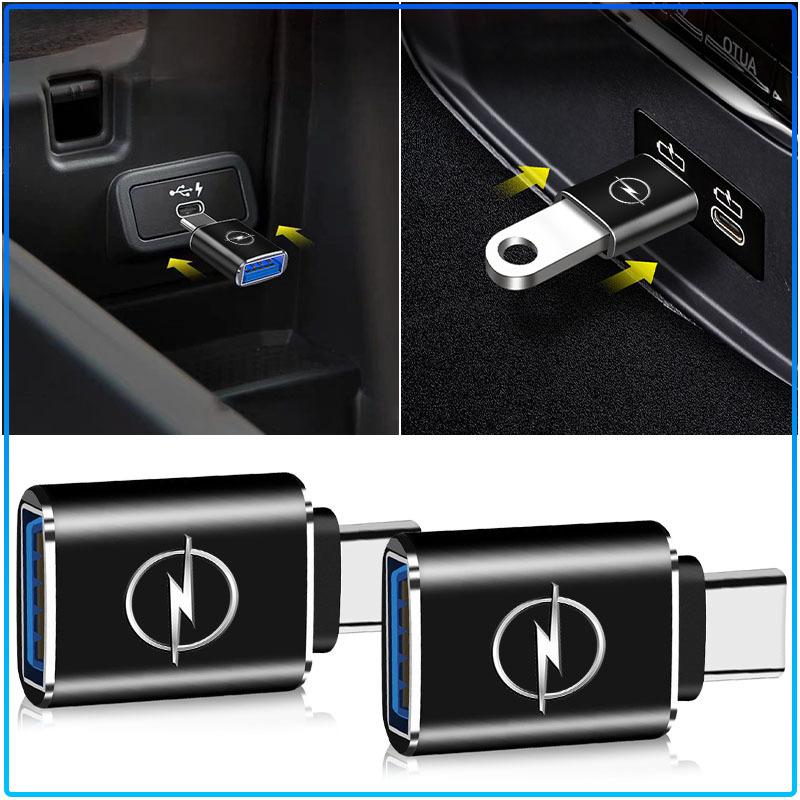 Car Type-C Turn USB3.0 Adapter Auto Converter Interior Parts For Opel Astra C G H Insignia J K Zafira B Corsa Vectra C Corsa C