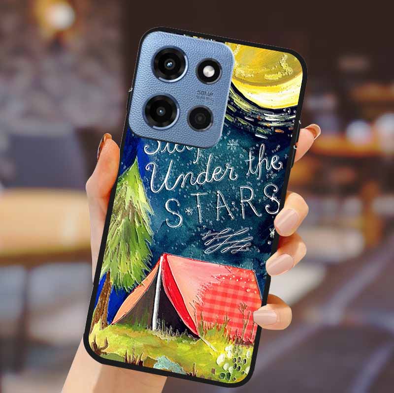 For Motorola G 5G 2025 Phone Case Bumper Soft TPU Silicone Back Cover 3D Flower Emboss Shell For Motorola Moto G 5G Fundas Coque