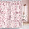 Summer Beach Seashell Shower Curtain,Pink Kids Shower Curtain Set,Nautical Ocean Coastal Shower Curtain,Fabric Shower Curtains for Bathroom 70X70in