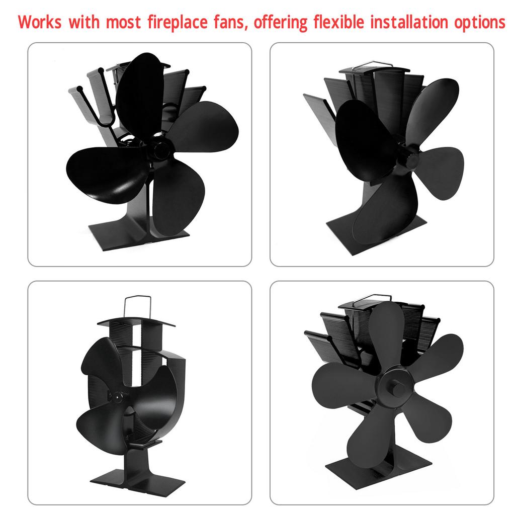 Kaminventilator Motor Ofenventilator Motor Aluminium Leistungsstarkes Kaminventilator Zubehör für 41 bis 45mm Installation