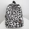 Schoolbag Retro Plush Backpack Female Popular New Fashion Leopard Print Backpack High School Student Large Capacity Schoolbag Travel Backpack