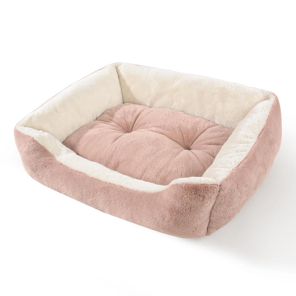 Fluffy Winter Pet Bed for Cats and Winter Cat Winter Sleeping Bag for Cats and Warm Pet Washable Rabbit Fur Outer x x inches x 50 x 18 Peto-Raifu