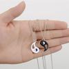 2pcs Yin Yang Charm Pendant Friend Couple Necklaces