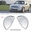 Chrome Left+ Right Headlight Washer Cover 61672752559/60 For Mini Cooper 08-2014