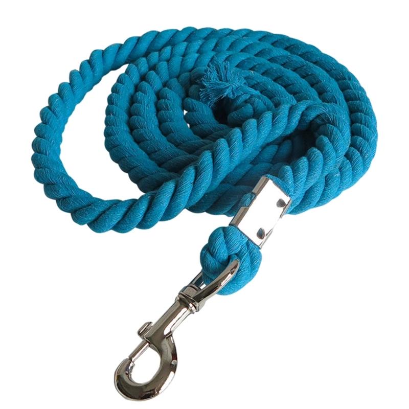 Braided Cotton Horse Leading Rope with Swivel Buckles Heavy Duty Leading Rope Thick Horse Leading Rope Cotton Enduring