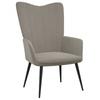 Day and Night - Day and Night Light Gray Velvet Relaxation Armchair