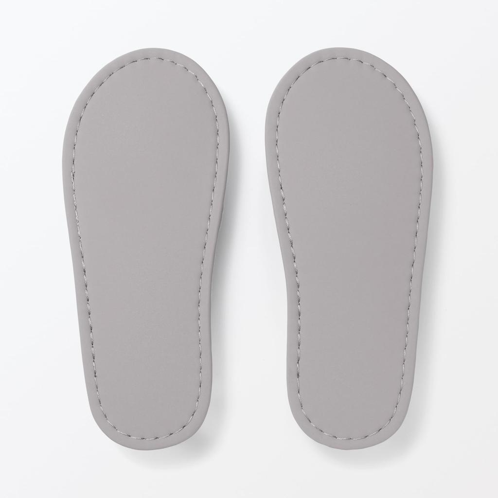 MUJI Washable Cotton Tile Slippers with Front Size Room Shoes Closure, Green, M, 84770548,