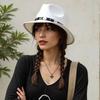 European Wool Rolled Design Unisex Sun Hat For Outdoor Travel