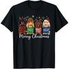 Funny Dachshund Dog Christmas Lights Xmas Pet Dog T Shirts Men Humor Streetwear Tee Shirt Short Sleeve Unisex Loose Clothing
