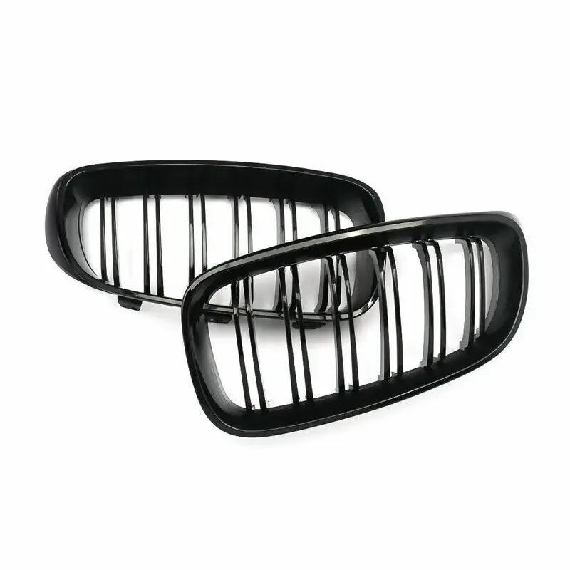Pair Gloss Black Double Slat Kidney Grille Front Bumper Grill For BMW F34 GT 335i 328i 2012- Front Grille Car Accessories
