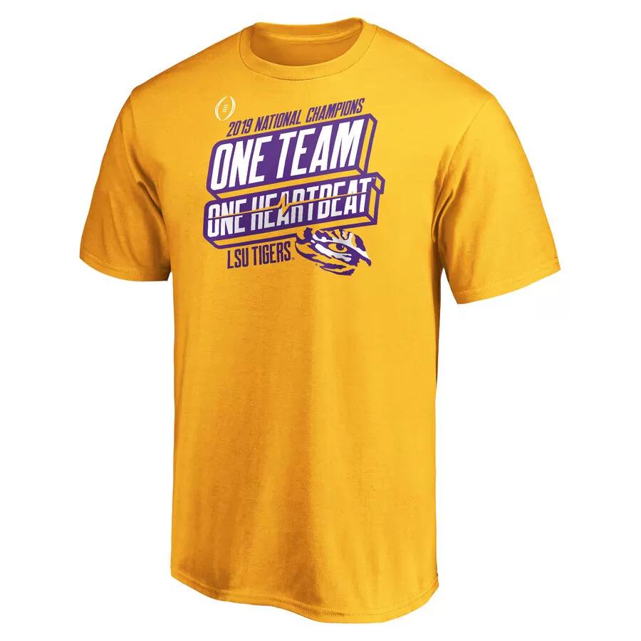 Ncaa Louisiana State University Tigers Lsu Tigers Pure Cotton Short-Sleeved T-Shirt