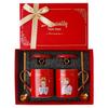 A Pair Of Ceramic Coffee Mugs Set With Tray And Spoons For Wedding Engagement Or Couples Anniversary Valentines Christmas Gifts
