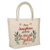 Tote Bag - PLANETEE - Joséphine « Life Is Prettier » - Insulated - Jute - Printed In France