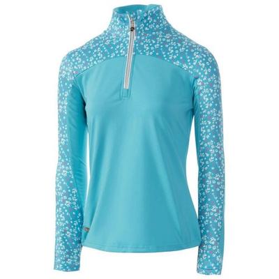 Camiseta interior con estampado floral para mujer/mujer de color verde isla