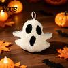 Halloween Plush Ghost Decor Hanging Ornament, Cute Spooky Tabletop Decoration for Home Figurine, Holiday Atmosphere Props, Funny Party Supplies
