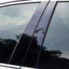 Glossy Black Carbon Fiber Car Window Door Column BC Pillar Post Cover Trim PC Material Sticker For Suzuki Swift 5-Door 2005-2016