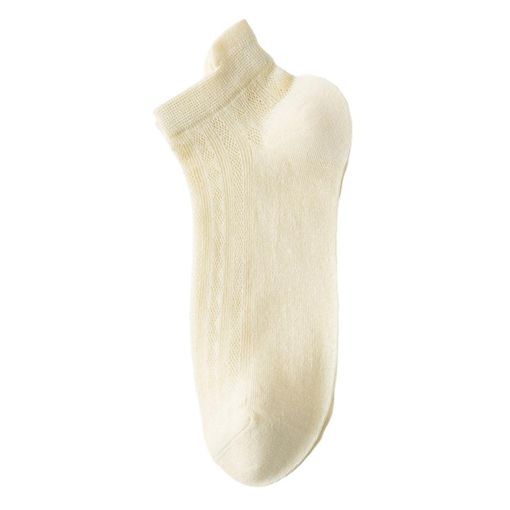 Women's Low Cut Breathable Mesh Athletic Socks Lightweight Thin Ankle Socks with Reinforced Toe and Heel for Sports and Daily Wear