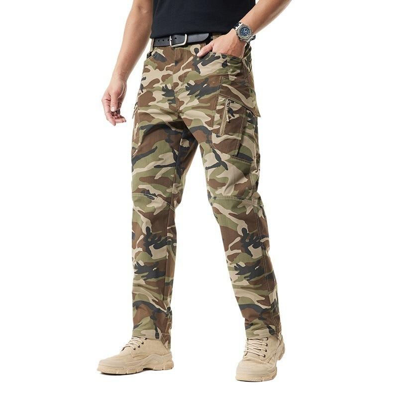 Casual Pants, Men's Tactical Pants, Multi Pocket Workwear, Camouflage Pants