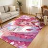Classic Anime S-Sakura Miko Girl Floor Mat Soft Thickened Absorbent Non-Slip Bedroom Living Room Door Mat Home Flannel Rugs