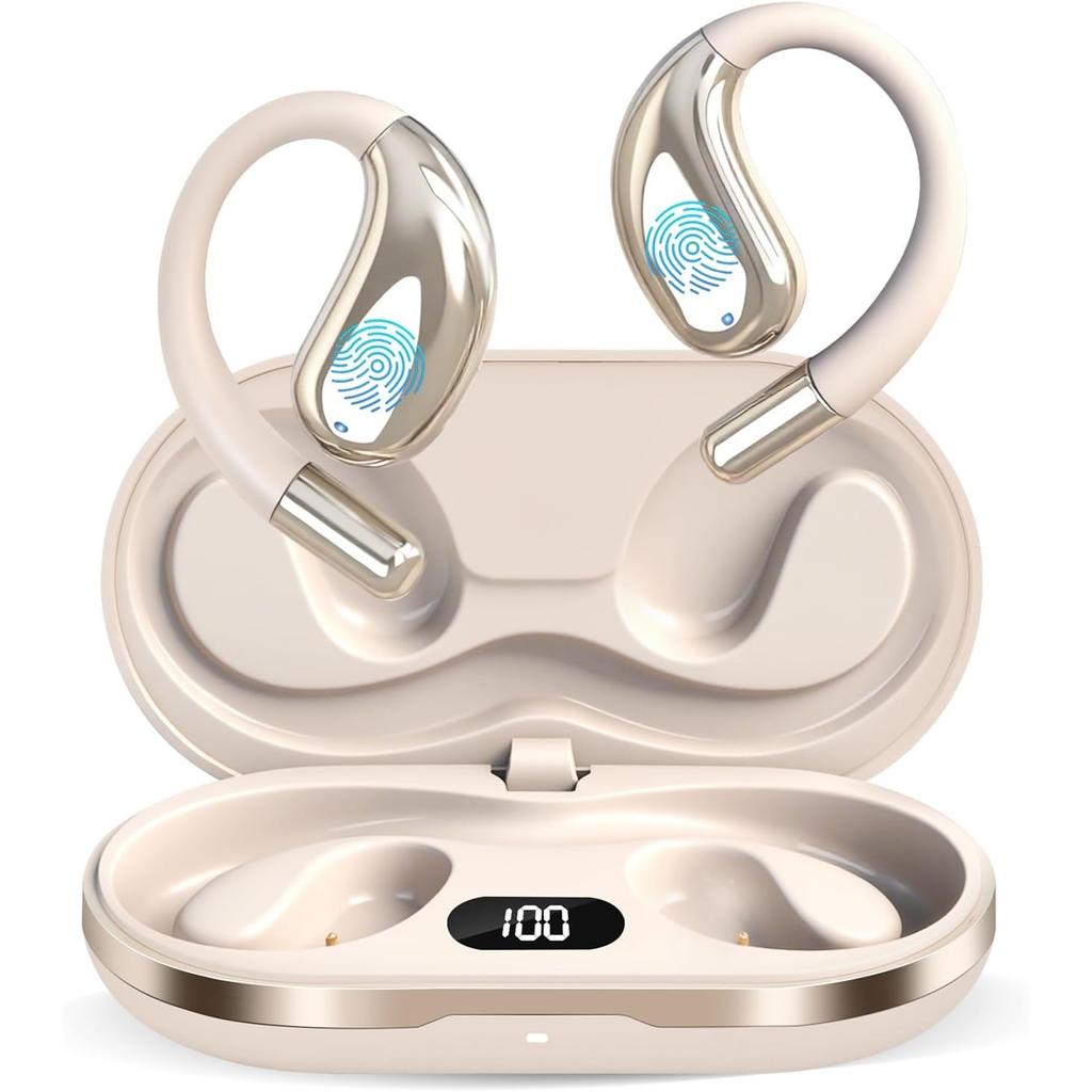 AI Translation Earbuds 3-in-1 Translator Earphones 164 Languages & Accents Audifonos Traductores Open Ear Wireless Headphones Fit iOS & Android