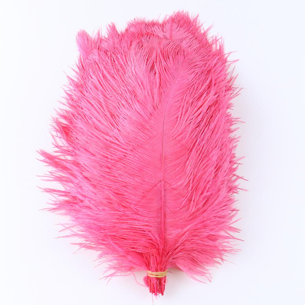 10 Pcs Colorful Ostrich Feather Wedding Table Centerpiece Decoration Plume Real Ostrich Feathers for Carnival Support 15-50 CM