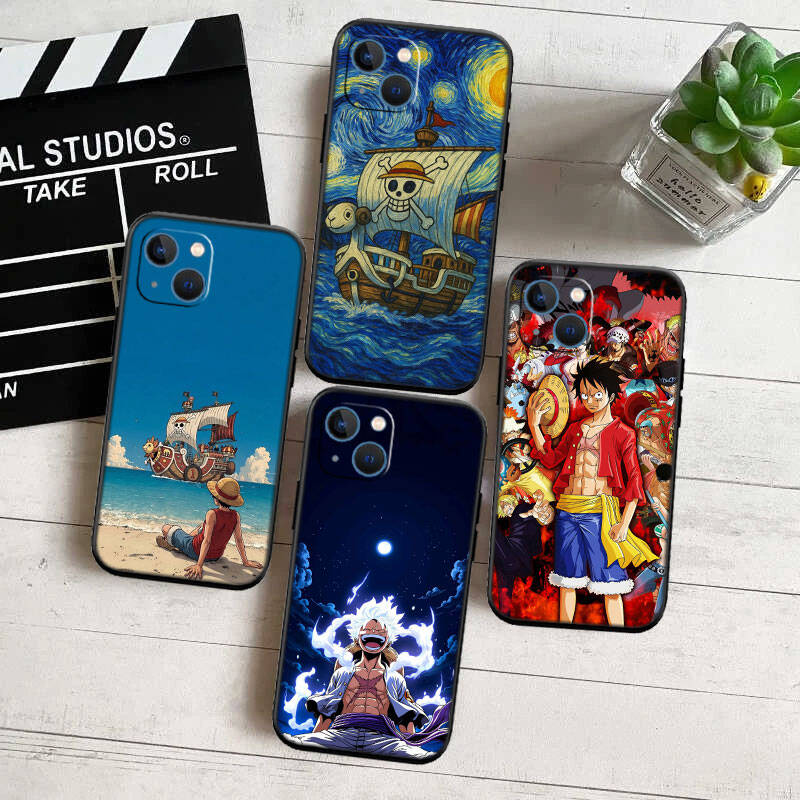 MH114 One Piece Cortoon Phone Shell Case for iPhone 7 8 11 12 13 14 15 16 17 16E XS Pro Max XR X SE Air