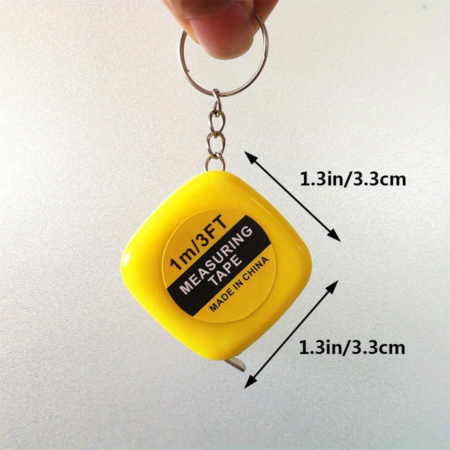 Mini 1M Measuring Tape - Keychain Ruler for Sewing & Household Use