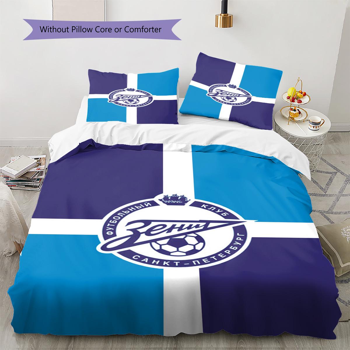 

Zenit Saint Petersburg Pattern Bedding Set Quilt Cover Pillowcase Home Decor Gift (1 * duvet cover + 2 * pillowcase, without core) 135x200cm