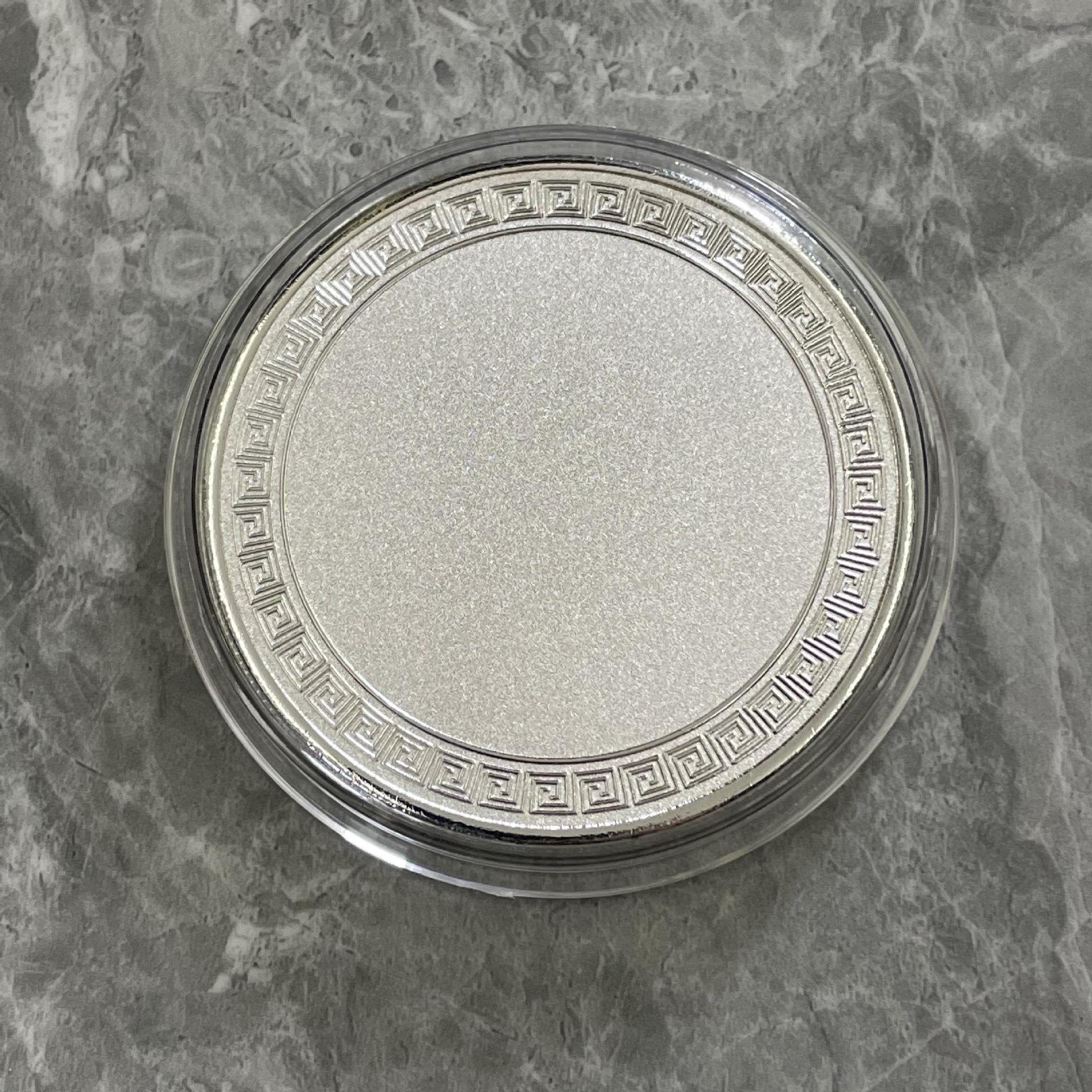 

50mm Laser Engraving Blank Coins & Medals for DIY Creative Gifts Diameter 50mm, Thickness 3mm срібний