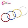 Color My Life Aluminum Alloy Car Steering Wheel Ring Stickers Decals Fit for A3 A4 Q3 Q5 A5 A6 Automobiles