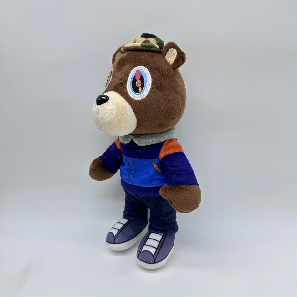 Kawaii Kanye Dropout Bear Teddy Bear Plush Toys Kanye West Graduation Soft Stuffed Home Room Decor Birthday Gift