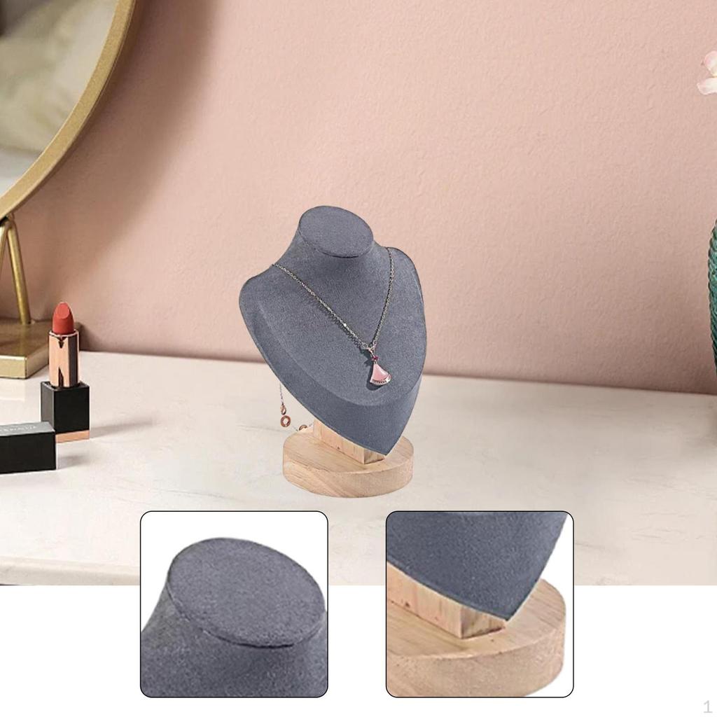 Chain Jewelry Bust Organizer Necklace Display Stand Vendors for Personal Vanity Showroom