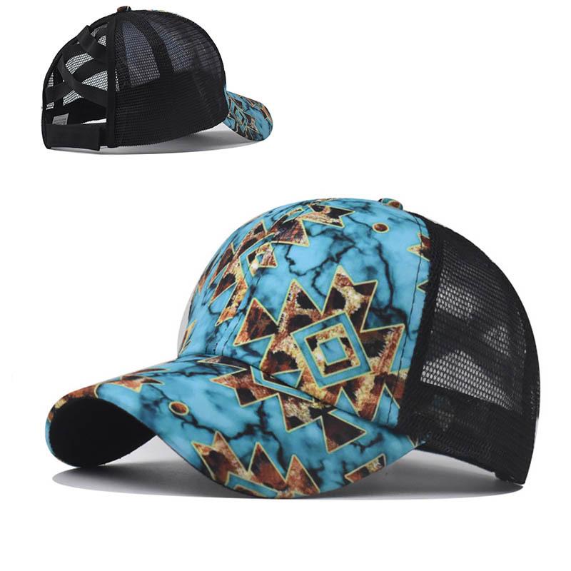 Summer Ladies Casual Ponytails Trucker Cap Breathable Sports Baseball Cap for Women Outdoor Fishing Hiking Runing Cycling Hats