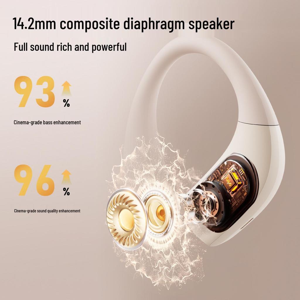 2025 Air Conduction Wireless Bluetooth Noise-Cancelling Sports Earphones with High-Quality Sound & Long Battery Life