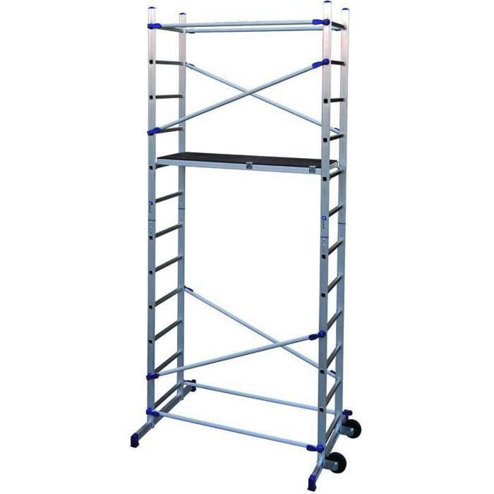 ÉCHAFAUDAGE FACAL CM ALUMINIUM CLIC. 365X156X58 extensible - TEC-2648 - FACAL