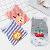 Cartoon Dog Clothes Soft Small Dogs Pullovers Cute Kitten T-shirts  for Small Medium Dog