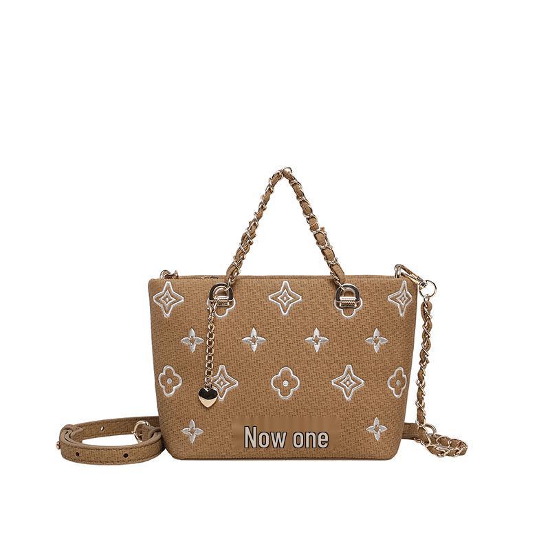 Women's Stylish Embossed Crossbody Bag: Trendy, Versatile, Large Capacity Shoulder & Commuting Bucket Bag