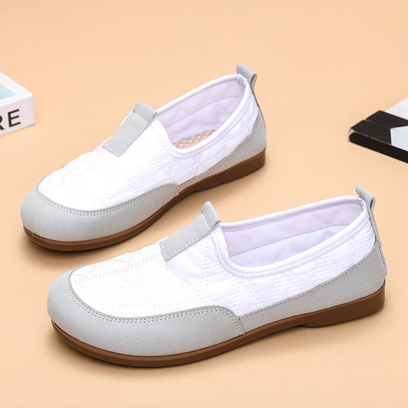 

Spring and Autumn Women s Casual Single Shoes, All-match Soft-soled Peas Shoes, Lightweight, Breathable and Comfortable on One Pedal EU40/CN41 білий