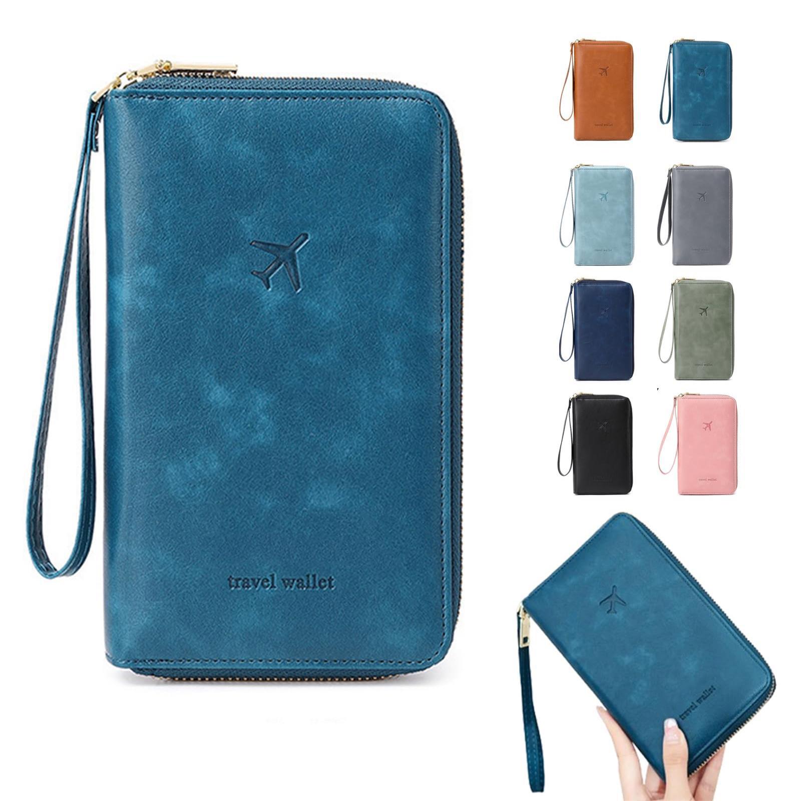 

Держатель для паспорта, Многофункциональный кошелек для паспорта, Дорожный кошелек для мужчин и женщин, Сумка для хранения ID-карт, Защитная обложка для дорожного кошелька One Size