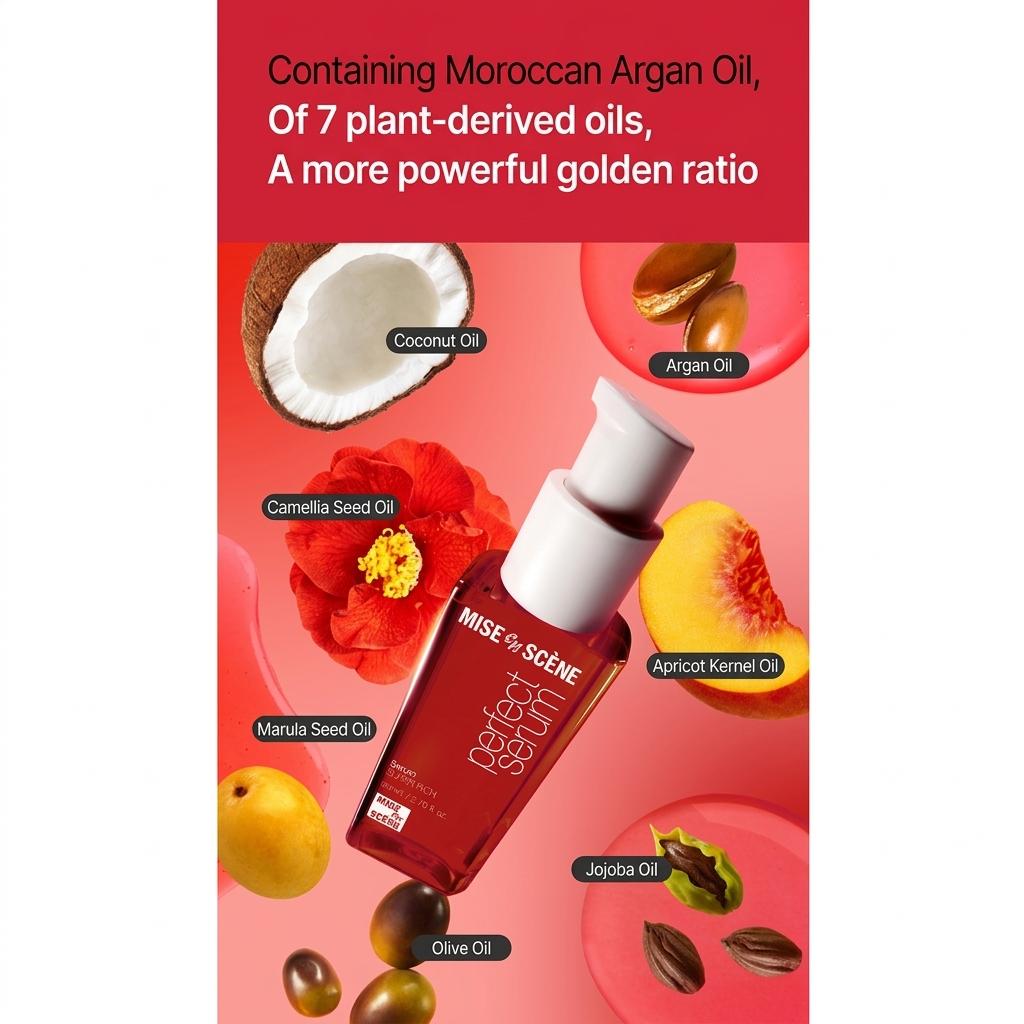 Mise-en-scène Perfect Serum ORIGINAL /STYLING /SUPER RICH /HYDRATING /ROSE PERFUME /MAGIC STRAIGHT (80 ml) (18 Options)