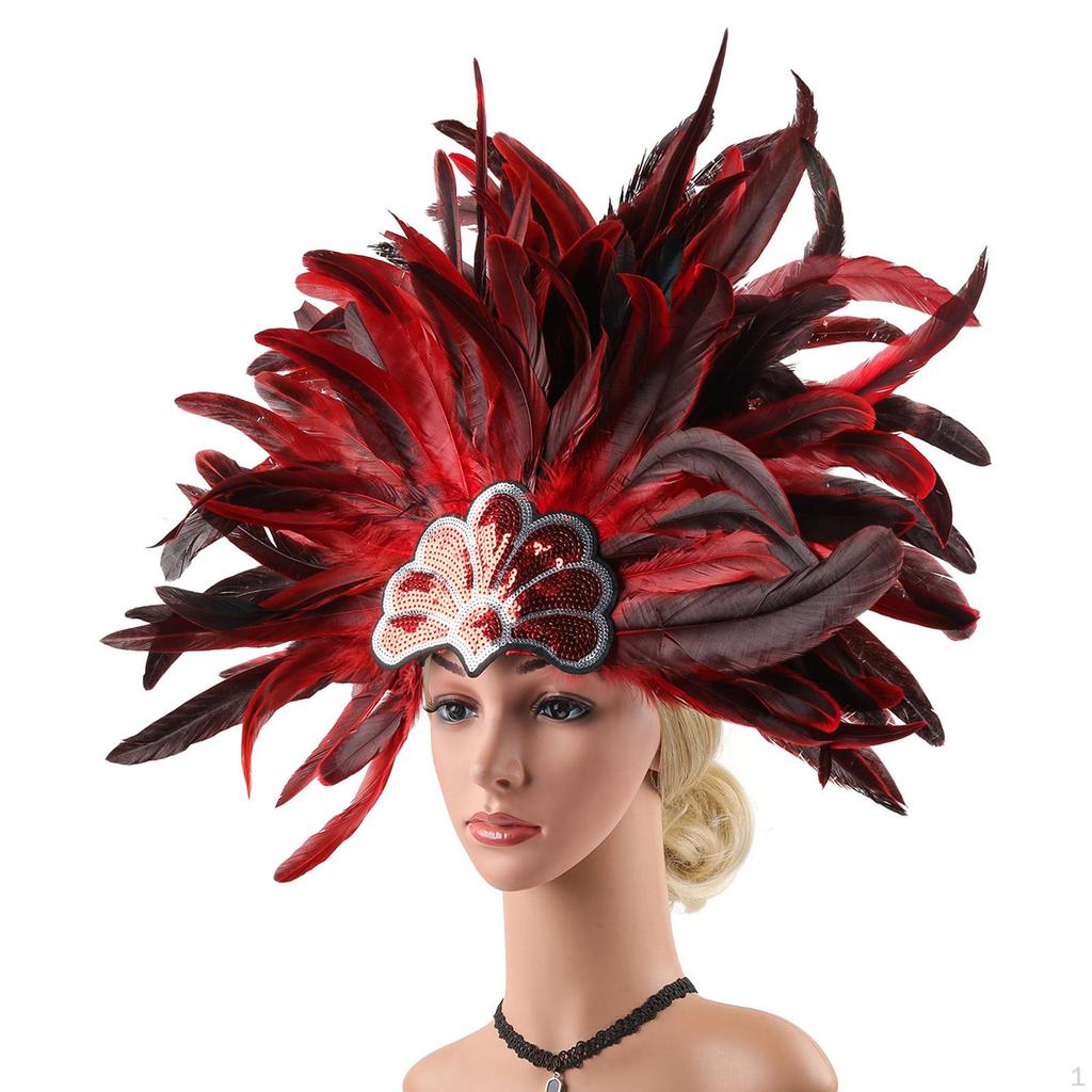 Feather Headdress for Carnival, Festival Performances