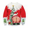 Autumn and winter new Christmas loose personality round neck digital printing sweater men's and women's sweaters