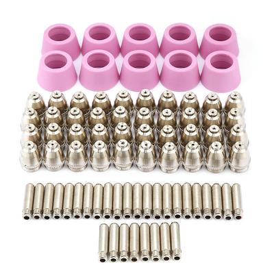 80pc Set AG60 SG55 Plasma Cutter Cutting Torch Consumables Electrode Nozzles Cups Kit