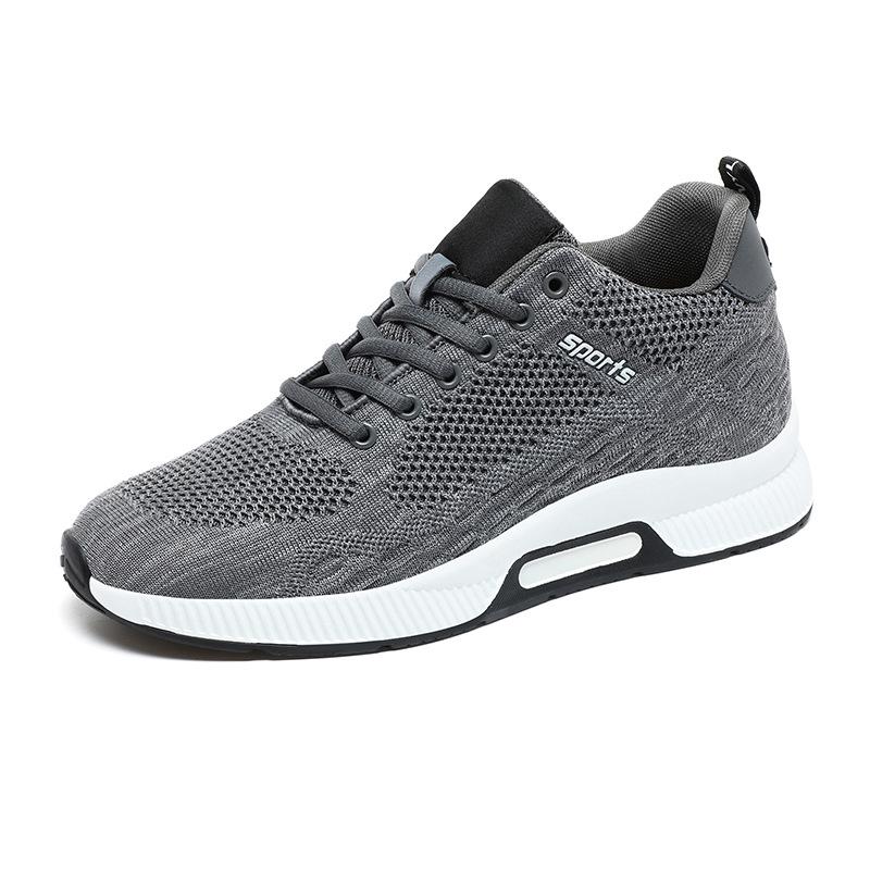 Flying Woven Upper Inner Height Increase Sports Shoes Casual Versatile Wear-resistant Running Shoes Men's Shoes