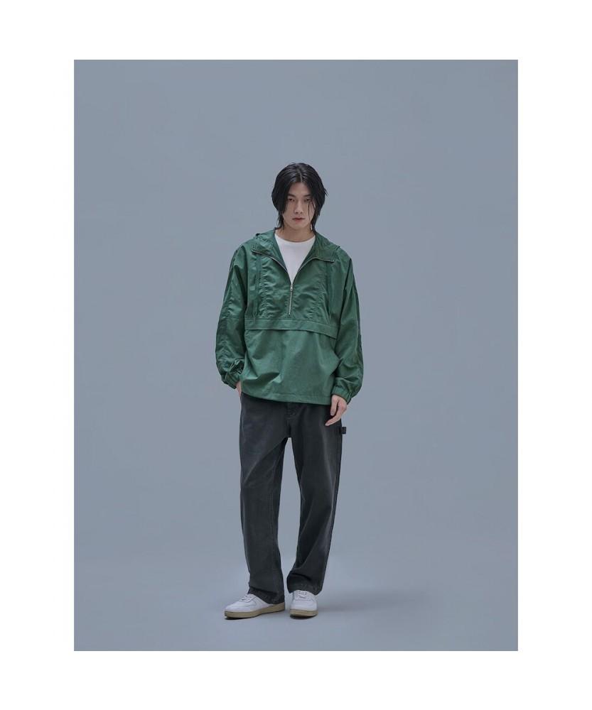 Shift.G Overfit Cotton Hood Anorak Green