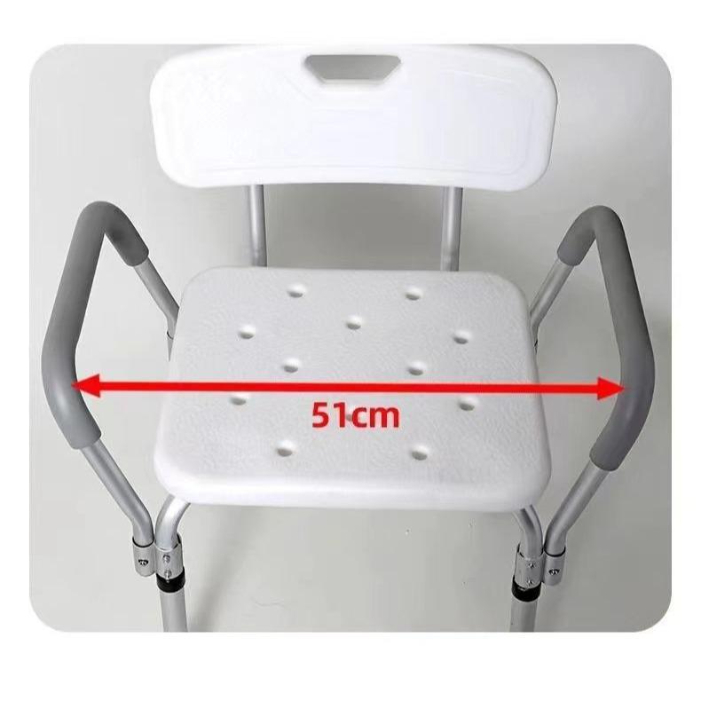 Non-Slip Shower Stool for Pregnant Women, Aluminum Alloy Safety Bath Chair