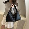 Pu Water Bucket Bag With Zipper And Cell Phone Pocket For Casual Street Style