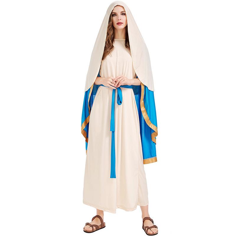 Cosplay Israele Antico Vestito Vergine Adulto Cosplay Costume di Halloween La Vergine Maria