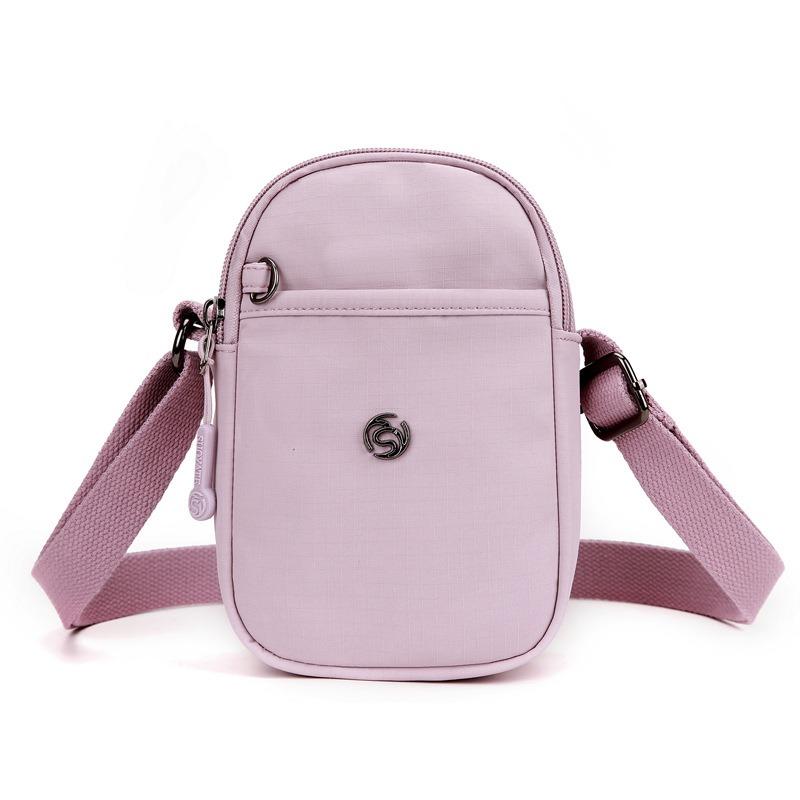 Damentasche Sommer neu einfarbig Nylontasche urban schlicht kleine Tasche lässig leicht Schulter Umhängetasche Damen