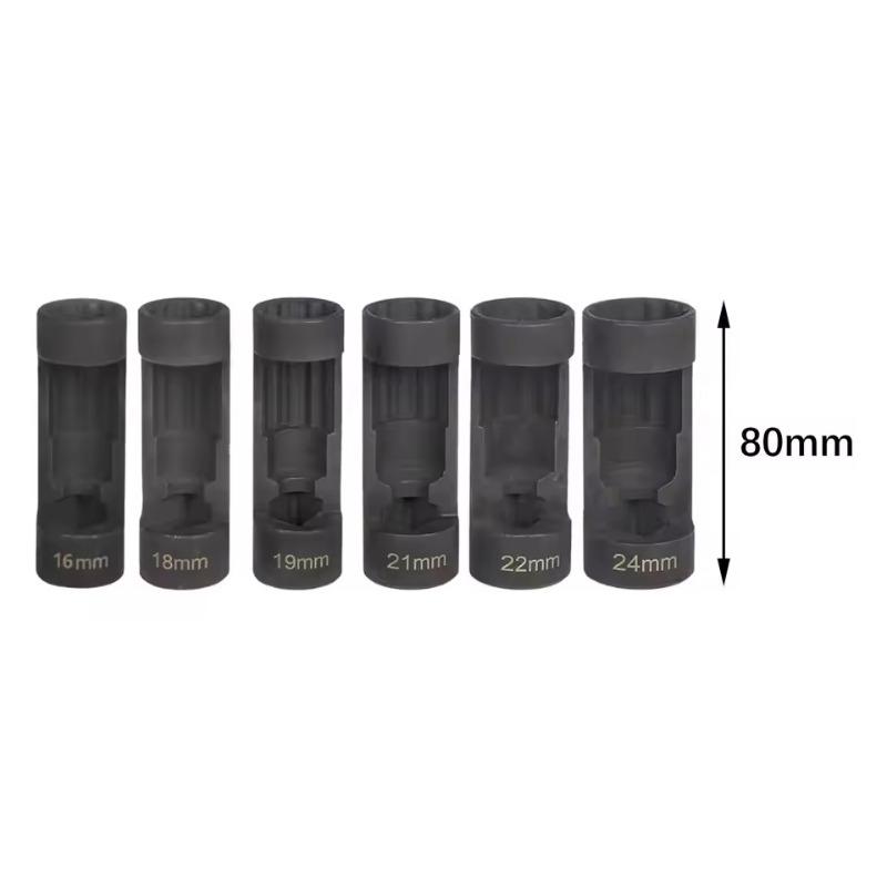 1pcs Strut Nut Socket Set 12 Point Sockets 1/2in Drive Notch Sleeve Impact Socket Removal Tools For Car Repair Tool 16-24mm